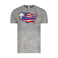 Cloud Rock usa flag baseball Vintage Tee - BarkalooDesign