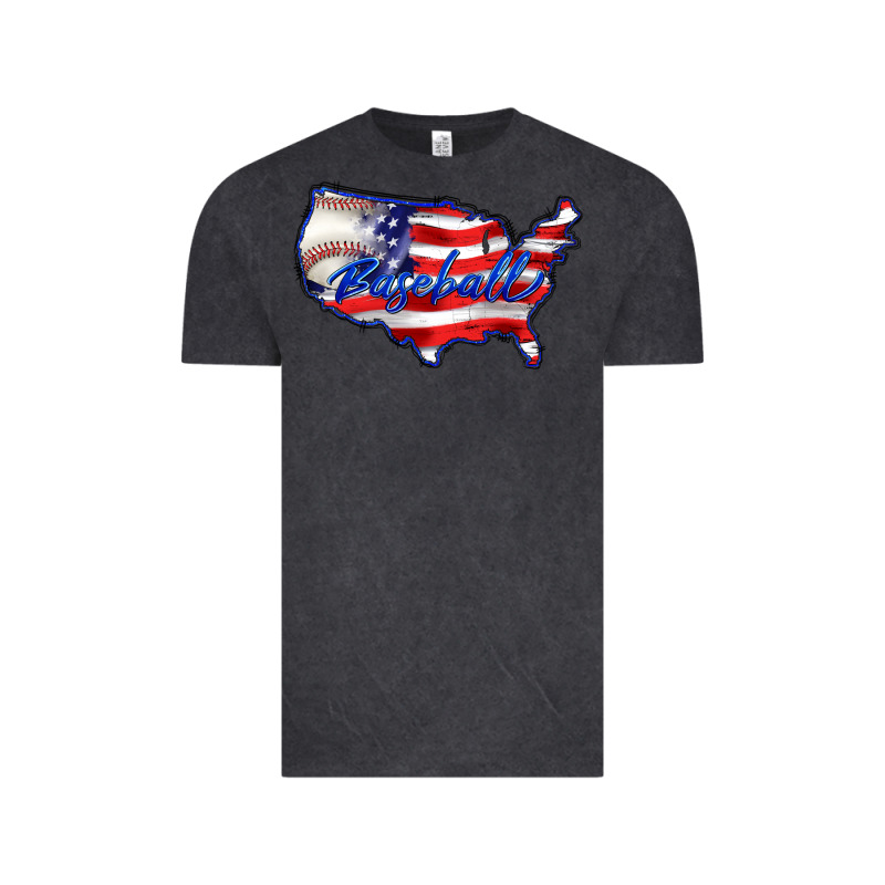 Usa Flag Baseball Vintage Tee by BarkalooDesign | Teevron