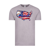 Vintage Zinc usa flag baseball Vintage Tee - BarkalooDesign