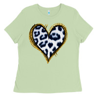Matcha Dalmatians Heart Gold Glitter Ladies Tee - Jasminsmagicworld