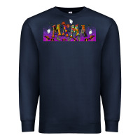 Navy halloween mama libbey glass Premium Sweatshirt - BundleAndBundleShop