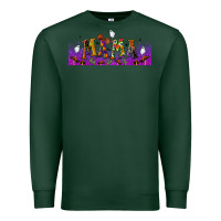 Sports Green halloween mama libbey glass Premium Sweatshirt - BundleAndBundleShop