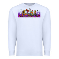 White halloween mama libbey glass Premium Sweatshirt - BundleAndBundleShop