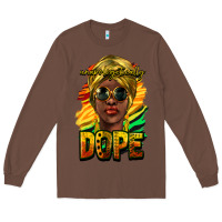 Chestnut unapologetically dope afro Long Sleeve Tee - NancyCooperArtShop