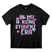 Black in my nursing student era Heavy Core Tee - MaliasSmallBusiness