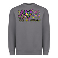Storm peace love mardi gras Heavyweight Sweatshirt - CowGirlArtShop