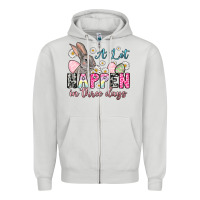 Dove Grey Easter Day A lot can happen in three days Zipper Hoodie - OliviaCreatesArt