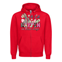 Red Easter Day A lot can happen in three days Zipper Hoodie - OliviaCreatesArt