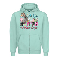 Seafoam Easter Day A lot can happen in three days Zipper Hoodie - OliviaCreatesArt