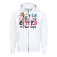 White Easter Day A lot can happen in three days Zipper Hoodie - OliviaCreatesArt