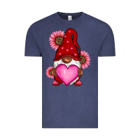 Vintage Denim Valentine's Day afro gnome Vintage Tee - RanaPortraitStore