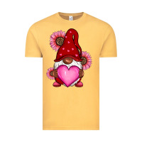 Vintage Mustard Valentine's Day afro gnome Vintage Tee - RanaPortraitStore