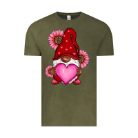 Vintage Olive Valentine's Day afro gnome Vintage Tee - RanaPortraitStore