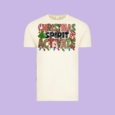Christmas Spirit Activate Vintage Tee Designed By Jasminsmagicworld