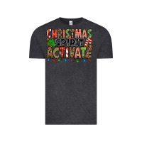 Vintage Black christmas spirit activate Vintage Tee - Jasminsmagicworld