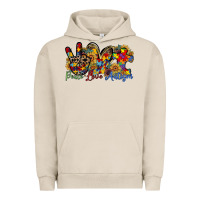 Pigment French Oak peace love autism Urban Hoodie - RacoonDesign