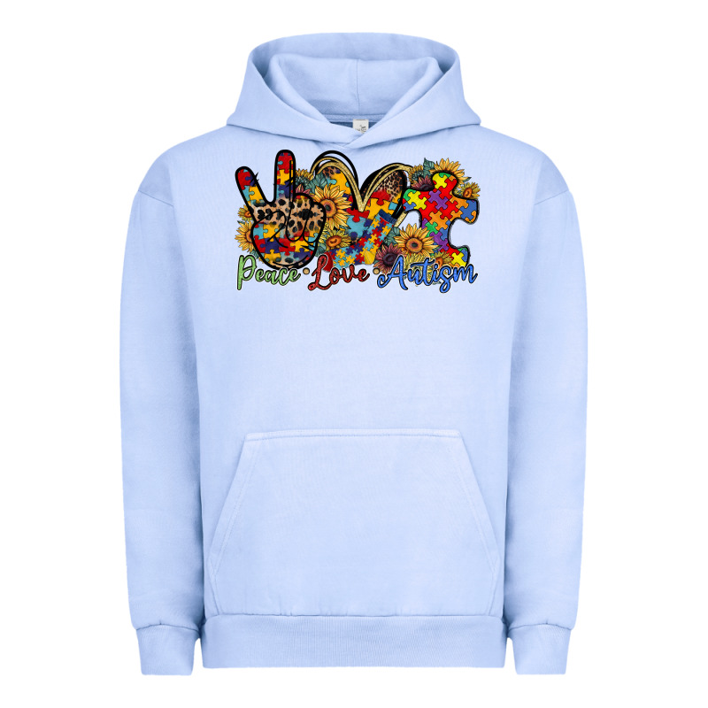 Peace Love Autism Urban Hoodie by RacoonDesign | Teevron