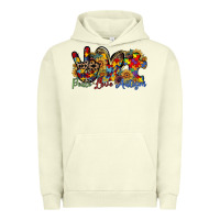 Pigment Pistachio peace love autism Urban Hoodie - RacoonDesign