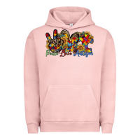 Pigment Salmon peace love autism Urban Hoodie - RacoonDesign