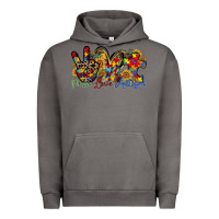 Pigment Tornado peace love autism Urban Hoodie - RacoonDesign