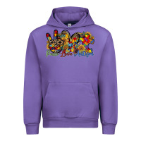 Tulip peace love autism Urban Hoodie - RacoonDesign