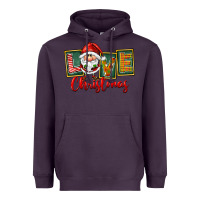 Plum Love Christmas Gnome Santa Heavyweight Hoodie - FaDigitalArtStudio