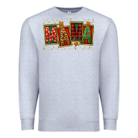 Heather Grey mama christmas Premium Sweatshirt - FaDigitalArtStudio