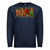 Navy mama christmas Premium Sweatshirt - FaDigitalArtStudio
