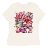 Bone valentines day cassette tapes Ladies Tee - MaliasSmallBusiness
