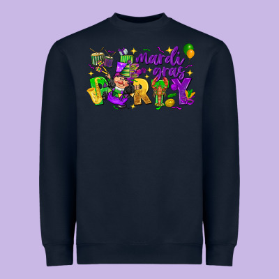 Mardi Gras Party Heavyweight Sweatshirt Designed By Cowgirlartshop