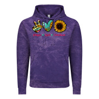 Cloud Purple Peace Love Sunshine Vintage Hoodie - RanaPortraitStore