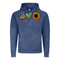 Vintage Denim Peace Love Sunshine Vintage Hoodie - RanaPortraitStore