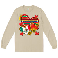 Mushroom Mexican Hearts Long Sleeve Tee - texasbilliewilder