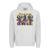 Dove Grey Happy crawdi Gras Mardi Gras crawfish Premium Hoodie - FaDigitalArtStudio
