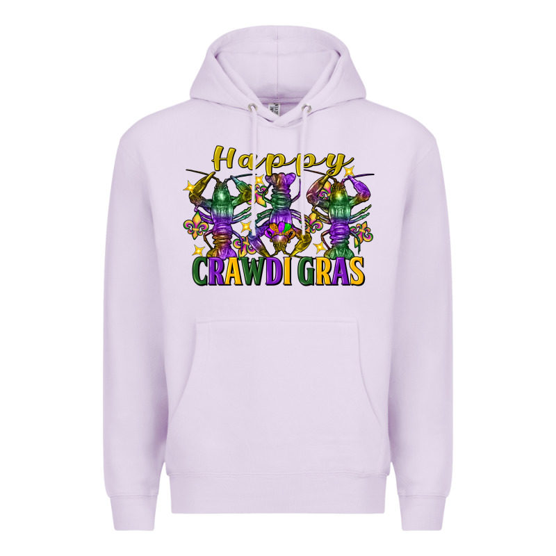 Happy Crawdi Gras Mardi Gras Crawfish Premium Hoodie by FaDigitalArtStudio | Teevron