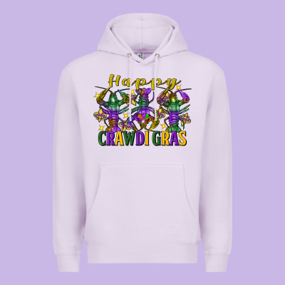 Happy Crawdi Gras Mardi Gras Crawfish Premium Hoodie Designed By Fadigitalartstudio