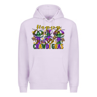 Lilac Happy crawdi Gras Mardi Gras crawfish Premium Hoodie - FaDigitalArtStudio