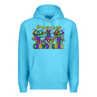 Ocean Blue Happy crawdi Gras Mardi Gras crawfish Premium Hoodie - FaDigitalArtStudio