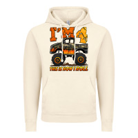 Vintage Artic i'm four this is how i roll monster truck birthday Vintage Hoodie - Jasminsmagicworld