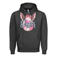 Charcoal Heather Easter egg Zipper Hoodie - OliviaCreatesArt