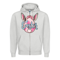 Dove Grey Easter egg Zipper Hoodie - OliviaCreatesArt