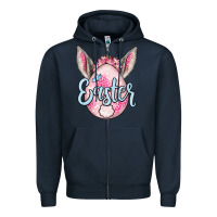 Navy Easter egg Zipper Hoodie - OliviaCreatesArt