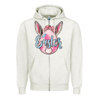 Oatmeal Heather Easter egg Zipper Hoodie - OliviaCreatesArt