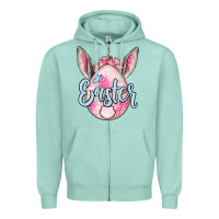 Seafoam Easter egg Zipper Hoodie - OliviaCreatesArt