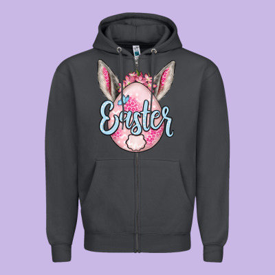 Easter Egg Zipper Hoodie Designed By Oliviacreatesart