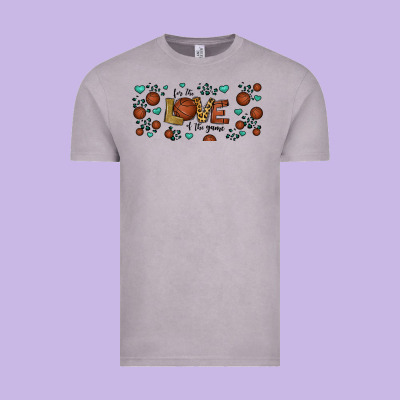 For The Love Of The Game Basketball Vintage Tee Designed By Jasminsmagicworld