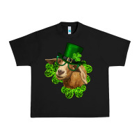 Black st. patrick's day goat clovers and leprechaun hat Urban Heavy Tee - RanaPortraitStore