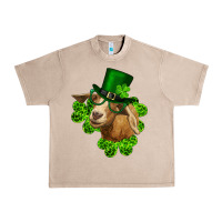 French Oak st. patrick's day goat clovers and leprechaun hat Urban Heavy Tee - RanaPortraitStore