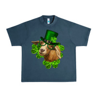 Midnight Navy st. patrick's day goat clovers and leprechaun hat Urban Heavy Tee - RanaPortraitStore
