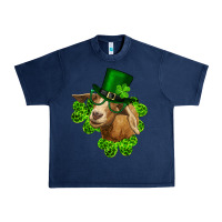 St. Patrick's Day Goat Clovers And Leprechaun Hat Urban Heavy Tee | Teevron